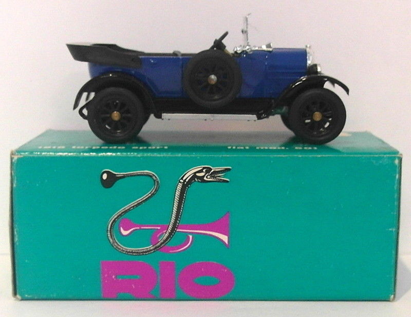 Rio Models 1/43 Scale RIO3 - 1918 Fiat Torpedo Sport - Blue