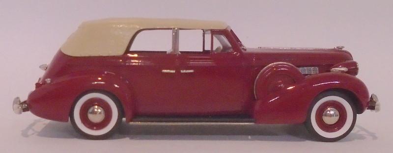 Brooklin Models 1/43 Scale BC005 - 1937 Buick Phaeton Convertable 5-Pass Sandringham Maroon
