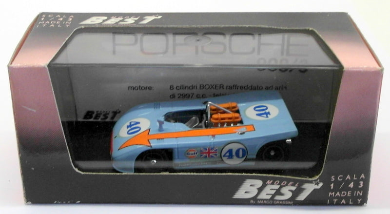 Best Model 1/43 Scale Diecast 9033 - Porsche 908/3 - #40 Targo Florio 1970