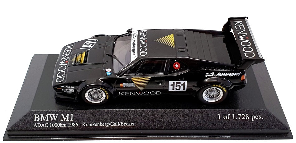 Minichamps 1/43 Scale 400 862551 - BMW M1 ADAC 1000Km 1986