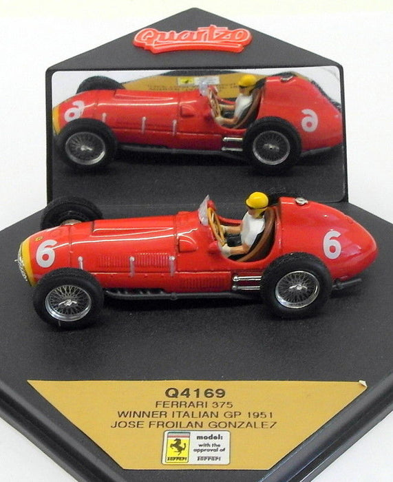 Quartzo 1/43 Scale Q4169 - Ferrari 375 #6 Winner Italian GP 1951 - JF.Gonzalez