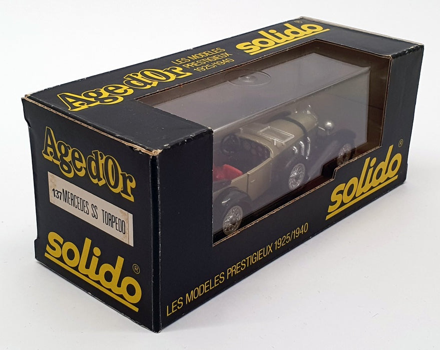 Solido 1/43 Scale 137 - 1928 Mercedes Benz SS Torpedo - Metallic Grey