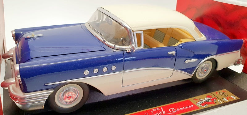 MIRA 1/18 Scale Model Car 6151 - 1955 Buick Century - Blue/White