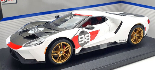 Maisto 1/18 Scale Diecast 31390 - 2021 Ford GT Heritage Edition - #98