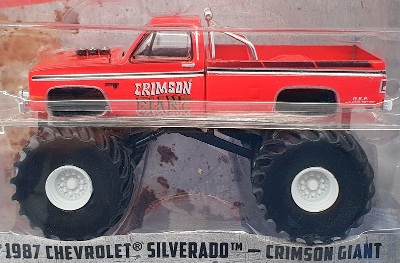 Greenlight 1/64 Scale 49080-F - 1987 Chevrolet Silverado Crimson Giant