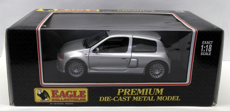 Eagles Race 1/18 Scale Diecast - 4500 Renault Clio V6 Street Version Grey