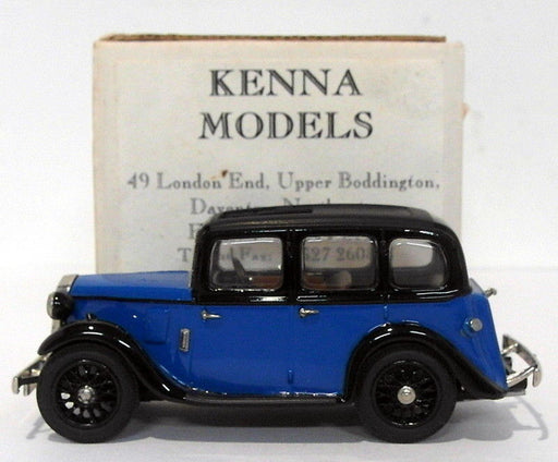 Kenna Models 1/43 Scale KM13 - Wolseley 9 - Blue/Black