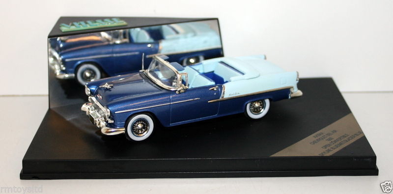 VITESSE 1/43 - AV094A CHEVROLET BEL AIR 1955 OPEN CONVERTIBLE SKYLINE BLUE