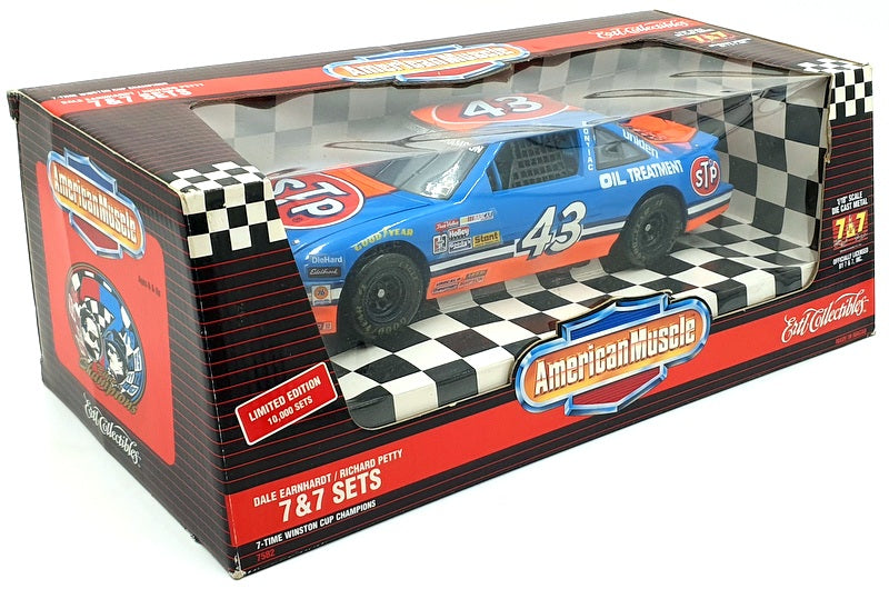 Ertl 1/18 Scale Diecast 7582 - Pontiac NASCAR 7&7 STP #43 Earnhardt/Petty