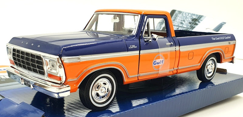 Motormax 1/24 Scale Diecast 79652 - Ford F-150 Custom 1979 - Gulf