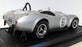 Kyosho 1/18 Scale Diecast - 08041S Shelby Cobra 427 S/C Racing Silver