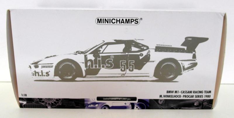 Minichamps 1/18 Scale - 180 802955 BMW M1 Winkelhock Cassani Racing 1979