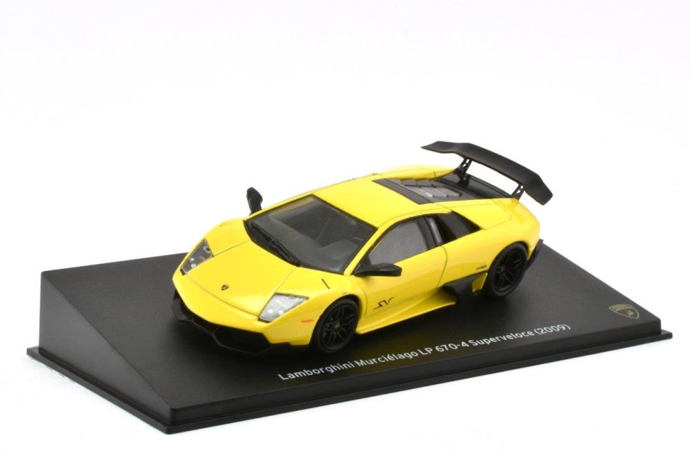 Altaya 1/43 Scale JT03 Lamborghini Murcielago LP 670-4 Superveloc Yellow - 2009