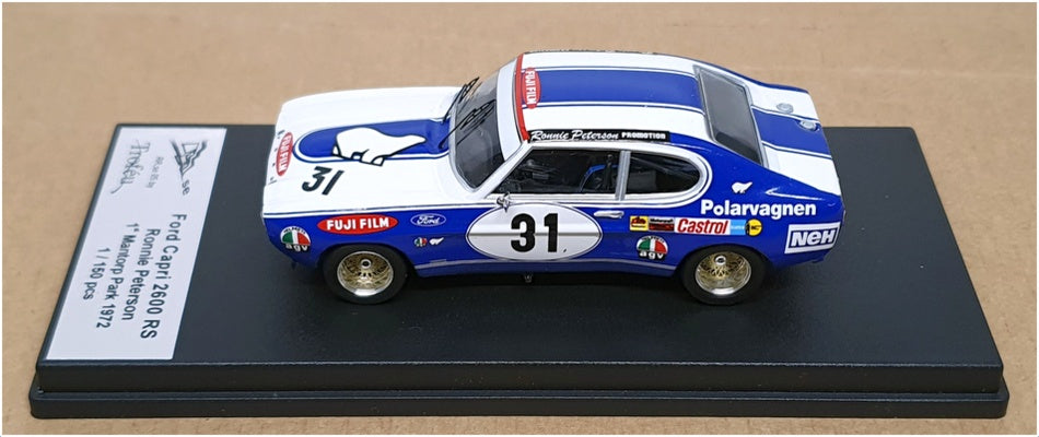 Trofeu 1/43 Scale RR.se05 - Ford Capri 2600 RS 1st Mantorp Park '72 - Blue/White