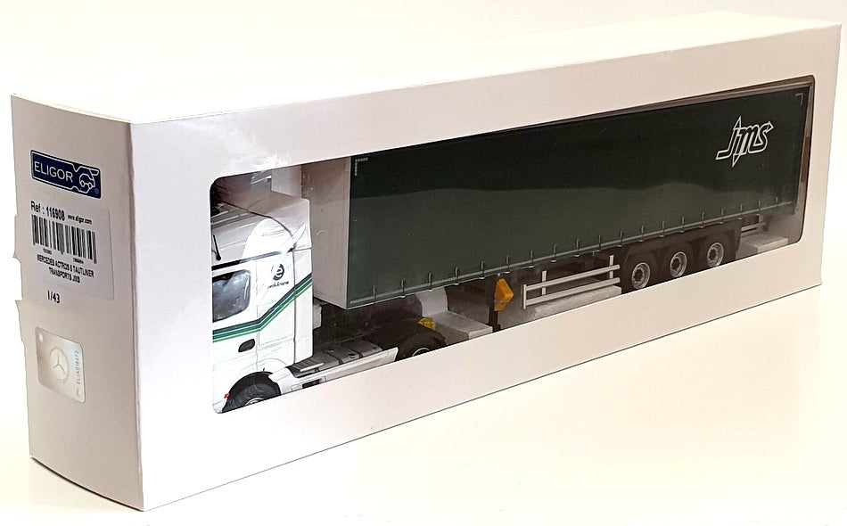 Eligor 1/43 Scale 116908 - Mercedes Actros 5 Tautliner Transports Truck - JMS