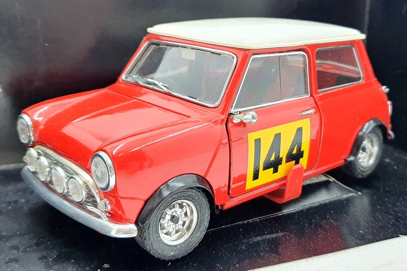 Solido 1/18 Scale Diecast  8023 - Mini Cooper S 1964 Rally #144 - Red
