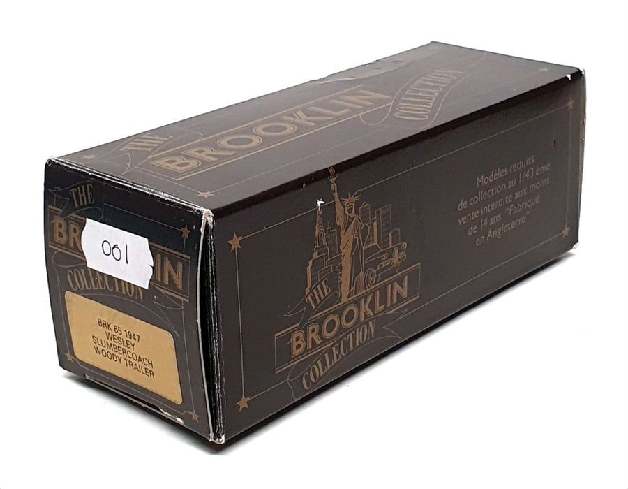 Brooklin 1/43 Scale BRK65 001 - 1947 Wesley Slumbercoach Woody Trailer - Maroon