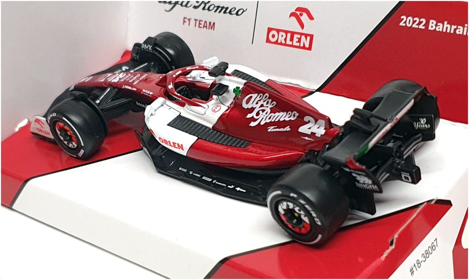 Burago 1/43 Scale 18-38067Z - F1 Alfa Romeo C42 2022 #24 Z.Guanyu