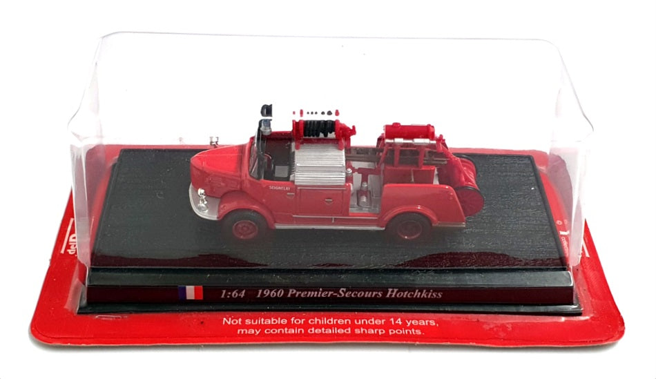 Del Prado 1/64 Scale 231222B - 1960 Premier Secours Hotchkiss Fire Engine - Red