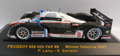 Ixo 1/43 Scale GTM063 PEUGEOT 908 HDI FAP #8 WINNER VALENCIA 2007