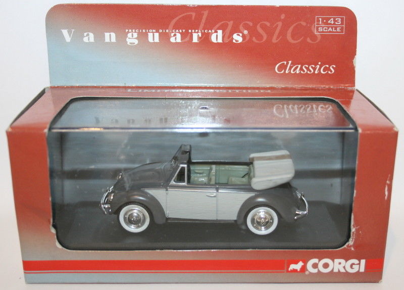 Vanguards 1/43 Scale VA00203 VW Beetle Cabriolet - Delphin Grey