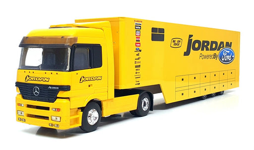 Eligor 1/43 Scale 112539 - Mercedes Actros F1 Transporter Truck Jordan - Yellow