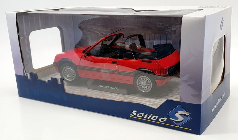 Solido 1/18 Scale Diecast S1806201 - 1989 Peugeot 205 CTI MK1 - Red