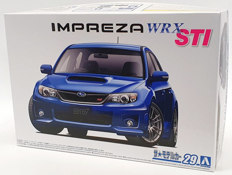 Aoshima 1/24 Scale Model Car Kit 58343 - Subaru Impreza WRX STI
