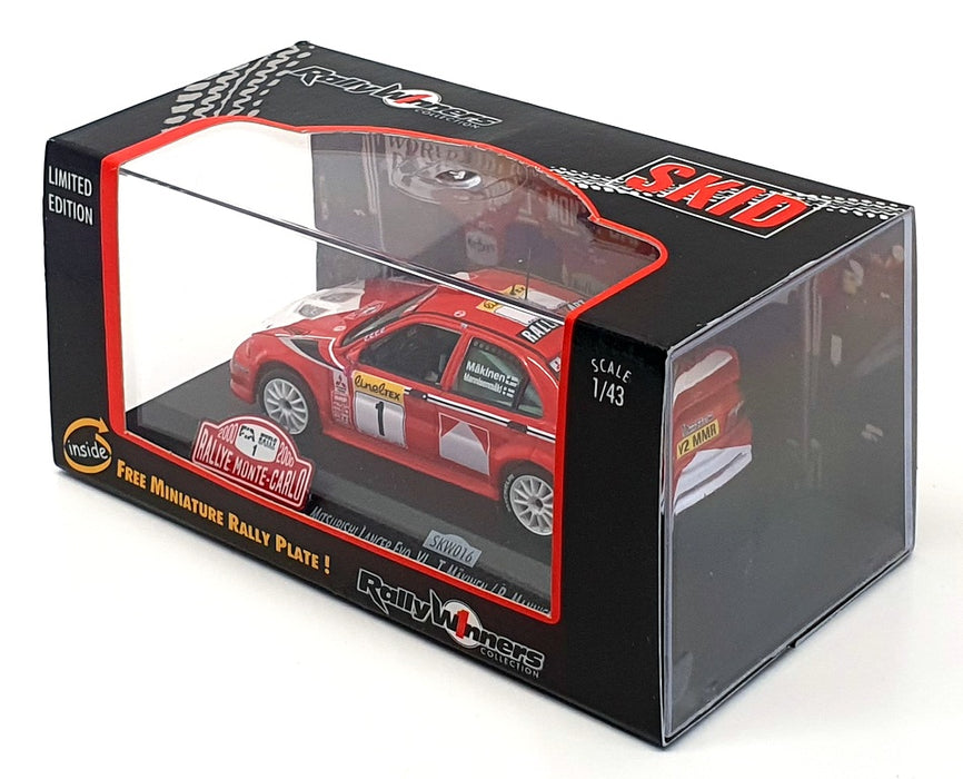 Skid 1/43 Scale SKW016 - Mitsubishi Lancer Evo VI - 1st Monte Carlo Rally 2000
