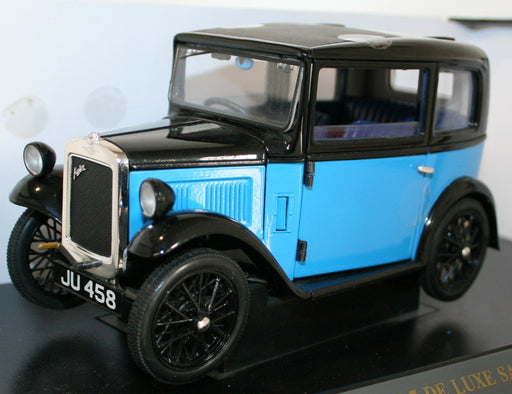Ricko 1/18 Scale Diecast 32130 - 1932 Austin 7 Deluxe Saloon Blue/black