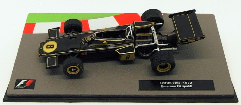 Altaya 1/43 Scale Model Car 23318D - F1 Lotus 72D 1972 - Emerson Fittipaldi