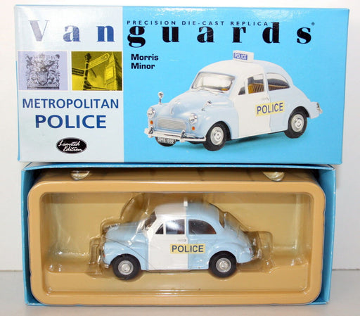 VANGUARDS 1/43 VA05803 MORRIS MINOR PANDA CAR METROPOLITAN POLICE