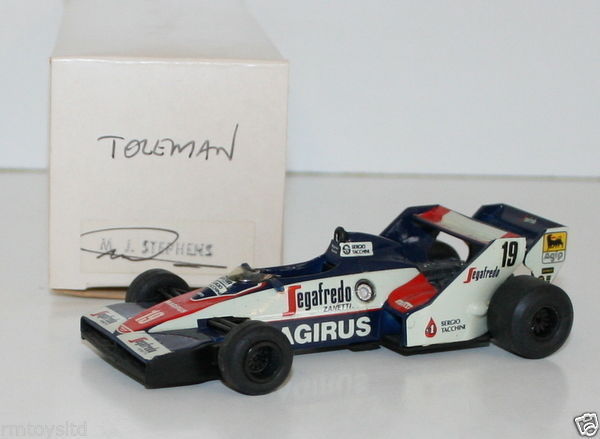 WESTERN MODELS SIGNED 1st VERSION - 1/43 SCALE - 1984 TOLEMAN TG183B SENNA #19