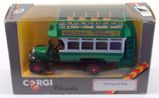 Corgi Diecast C858/3 - Thornycroft Bus - Walter's Palm Toffee