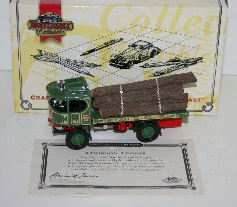 Matchbox Atkinson Logger – Camion Diecast Vapeur – Échelle 11 Cm – Occasion
