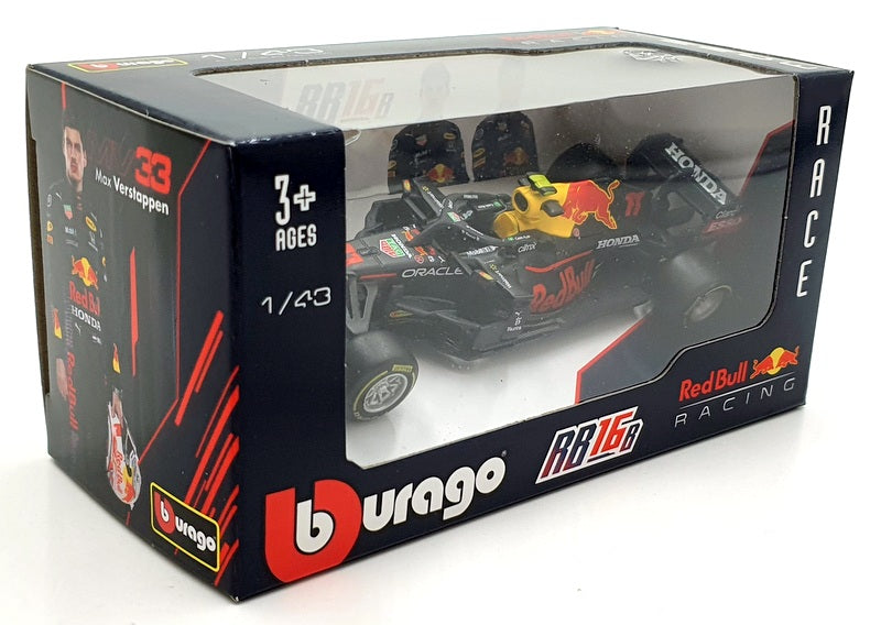 Burago 1/43 Scale Diecast #18 38055 - Red Bull Racing RB16B #11 S.Perez