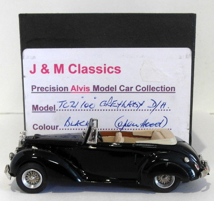 J&M Classics 1/43 Scale JM23 - Alvis TC21 100 Grey Lady Open Hood - Black