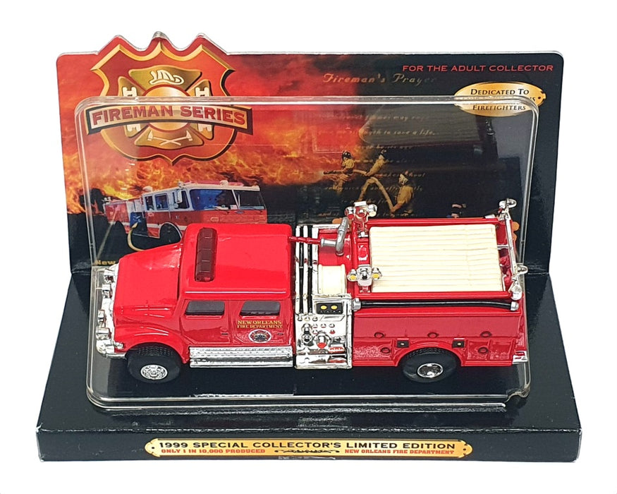Road Champs 14cm Long 42018 - New Orleans Fire Engine Truck - Red
