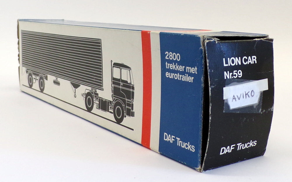 Lion Toys 1/50 Scale Truck No.59 - DAF 2800 Trekker Eurotrailer - Aviko