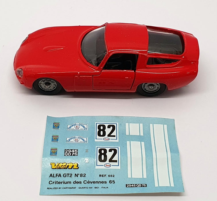 Verem 1/43 Scale  652 - Alfa Romeo GTZ #82 Rally Car 1965