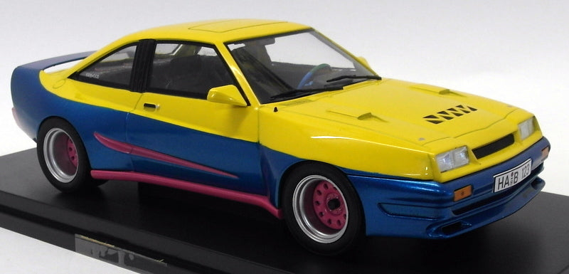 MCG 1/18 Scale Diecast - MCG18095 Opel Manta B Mattig Yellow / Blue
