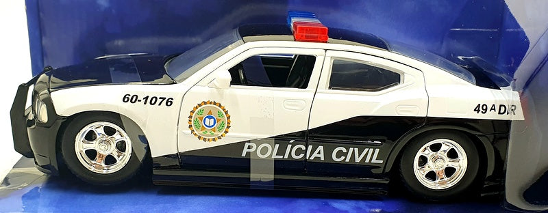 Jada 1/24 Scale Diecast 81231 - 2006 Dodge Charger - Police Fast And Furious