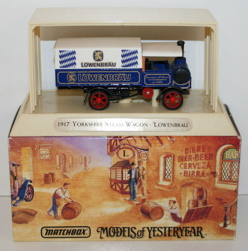 MATCHBOX  BEERS OF THE WORLD YGB12 - 1917 YORKSHIRE STEAM WAGON - LOWENBRAU