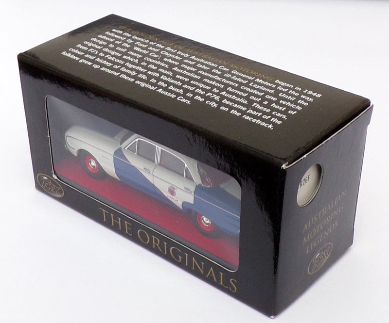 Trax 1/43 Scale TR26F - 1960 Ford XK Falcon Taxi Legion Cabs - Blue/White