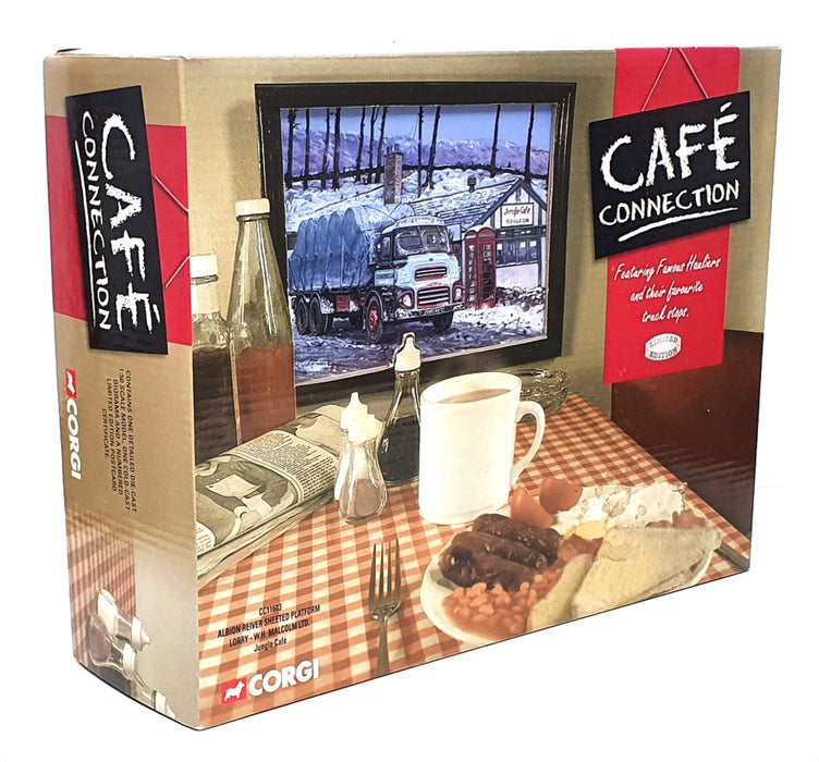 Corgi 1/50 Scale CC11603 Albion Sheeted Lorry & Jungle Cafe Diorama WH Malcolm