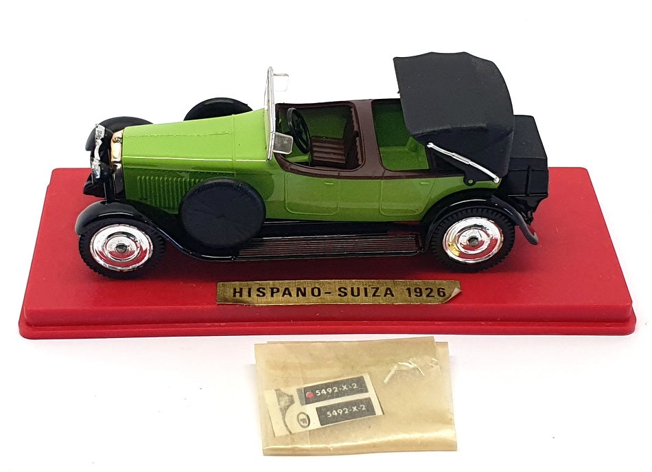Solido 1/43 Scale Model Car 145 - 1926 Hispano Suiza - Green/Black