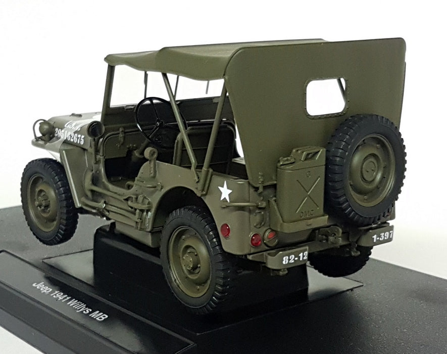 Welly 1/18 Scale Diecast - 18055H-W 1941 Jeep Willys MB Closed top US Army