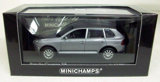 MINICHAMPS 1/43 -  400 061010 PORSCHE CAYENNE V6 2003 - GREY METALLIC