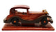 Unbranded WC01 16cm Long Hand-Made Wooden Car On Plinth
