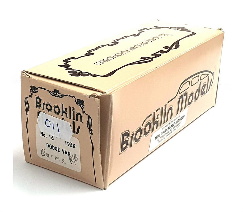 Brooklin 1/43 Scale BRK16 011 - 1935 Dodge Van Burma Shave 1 Of 20
